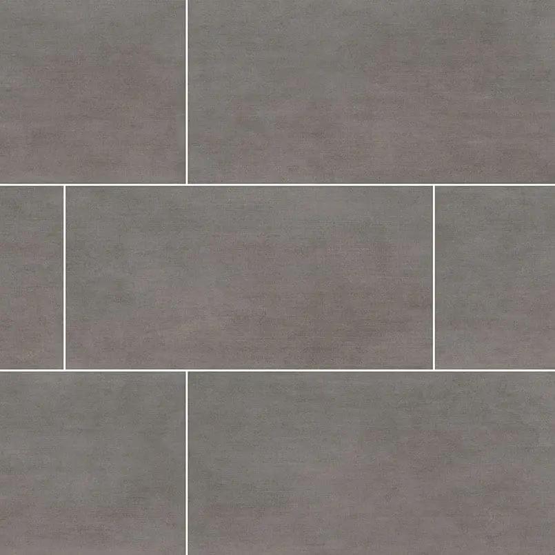 Gridscale Graphite Matte Ceramic Tiles 12x24 close up