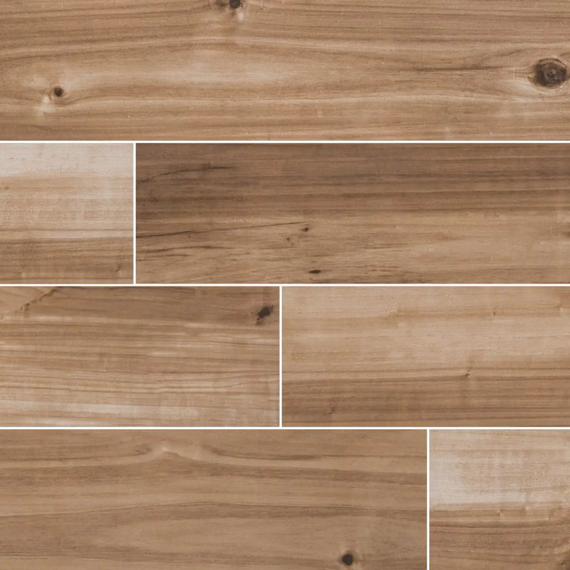 Havenwood Saddle Matte Porcelain Tiles 8x36 close up