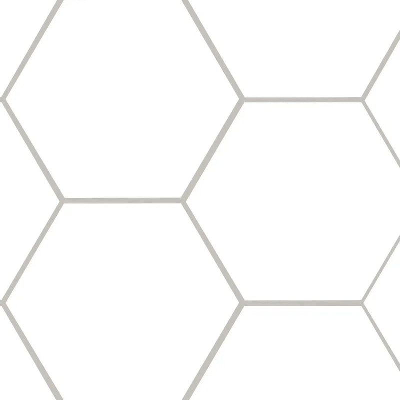 Hexley Ecru Hexagon Tile Matte Porcelain 9x10.5 close up