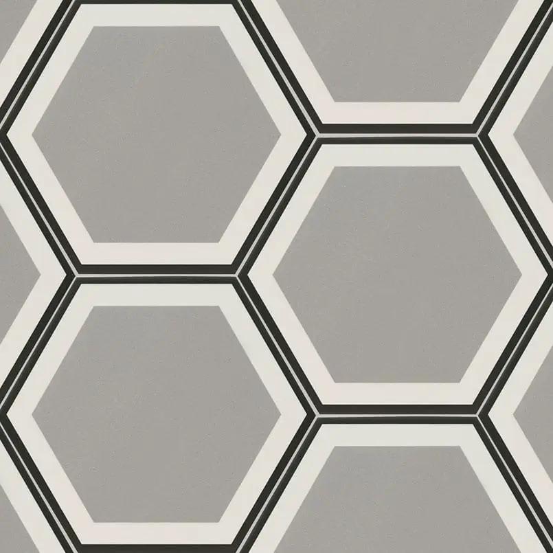 Hexley Hive Hexagon Tile Matte Porcelain 9x10.5 close up