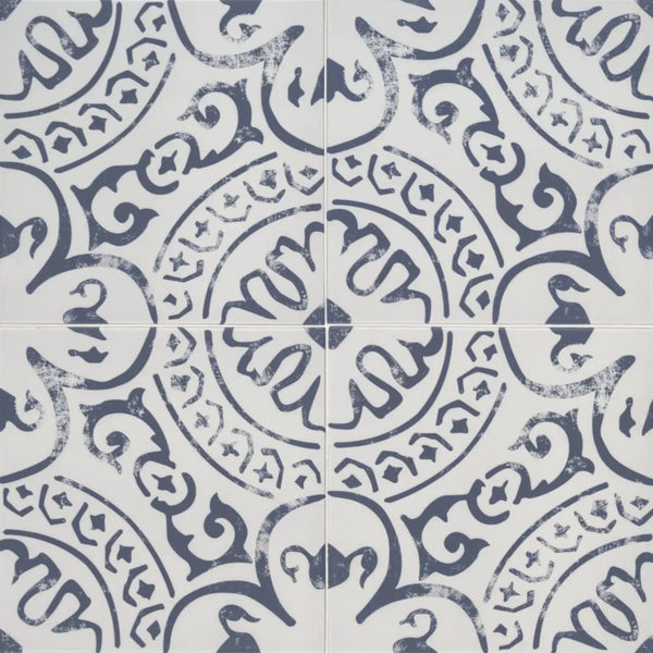 Kenzzi Indigo Matte Porcelain Tiles 8x8