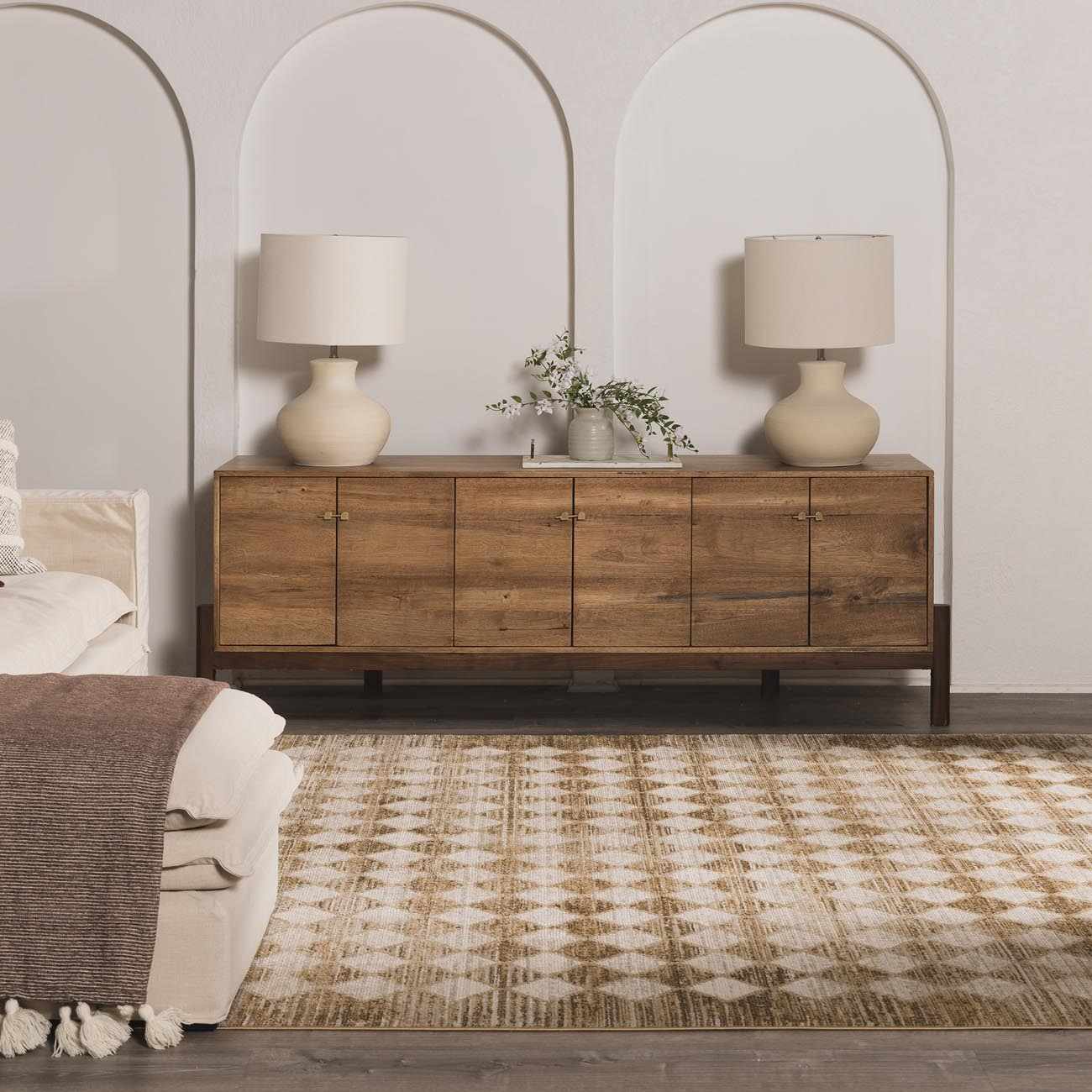 Myrtle Avenue Machine Woven Galey Alix x LIVABLISS GAMY-2304 Area Rug by Boutique Rugs