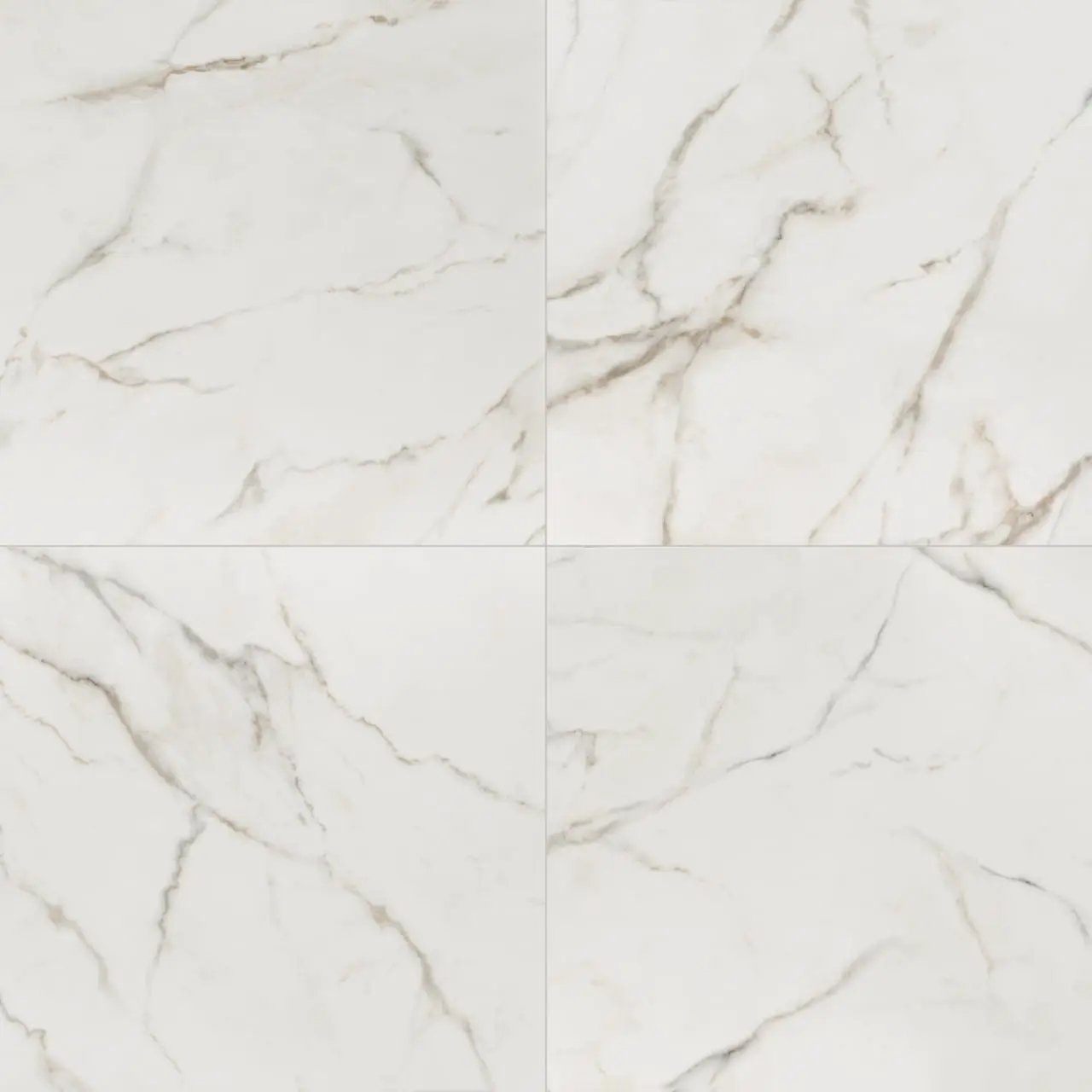 Kaya Calacatta Lucca Matte Marble Look Porcelain Tiles 24x24 close up
