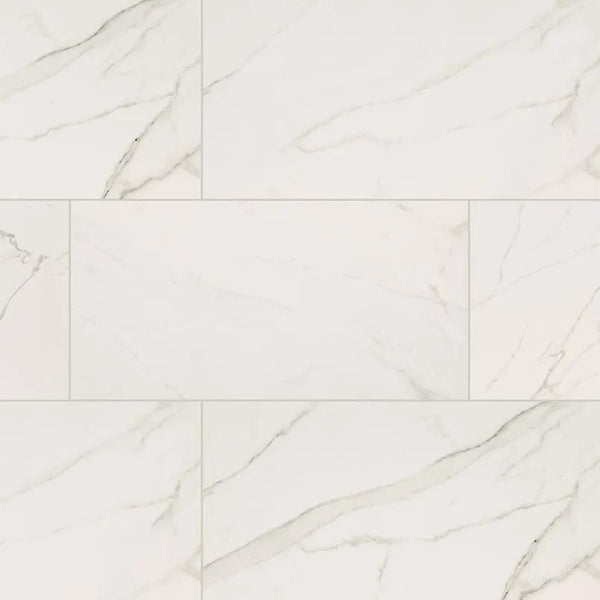 Kaya Calacatta Venato Matte Marble Look Porcelain Tiles 24x48
