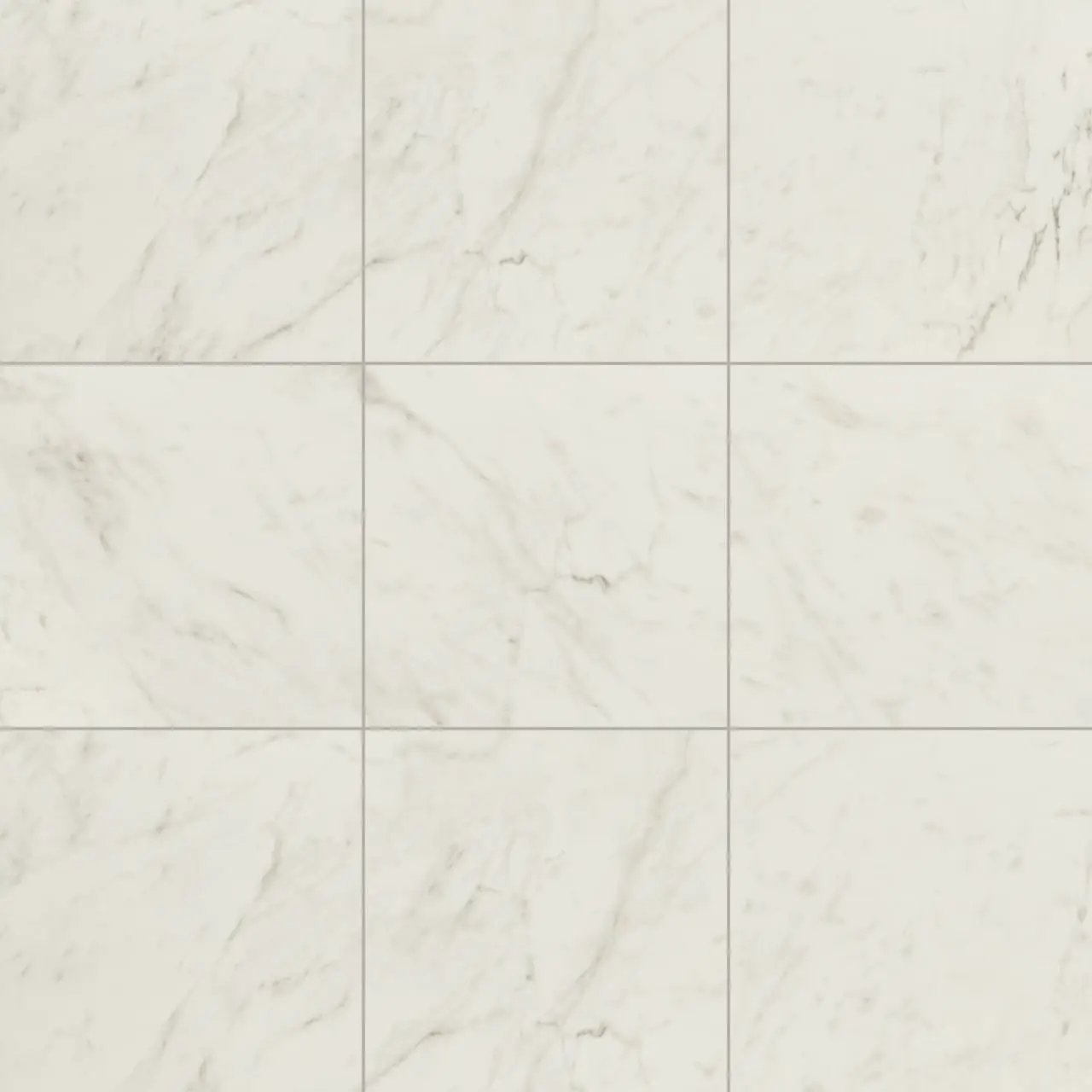 Kaya Carrara Bianco Polished Marble Look Porcelain Tiles 24x24 close up