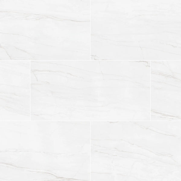 Kaya Zermatta Blanca Matte Porcelain Tiles 12x24, photo 2 of 5
