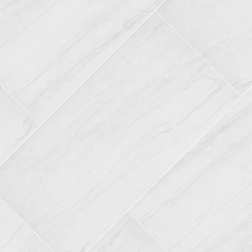Kaya Zermatta Blanca Matte Porcelain Mosaics 3x3 angled view