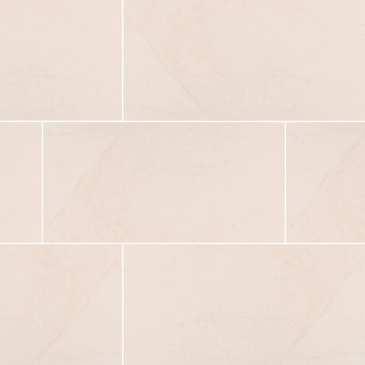 Livingstyle Cream Matte Limestone Look Porcelain Tiles 18x36 close up