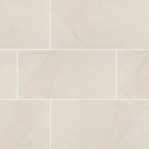 Livingstyle Cream Matte Limestone Look Porcelain Tiles 18x36, photo 2 of 5