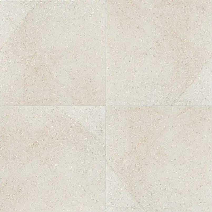 Livingstyle Cream Matte Limestone Look Porcelain Tiles 24x24 close up