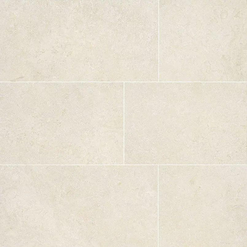 Livingstyle Pearl Matte Limestone Look Porcelain Tiles 18x36 by MSI Surfaces