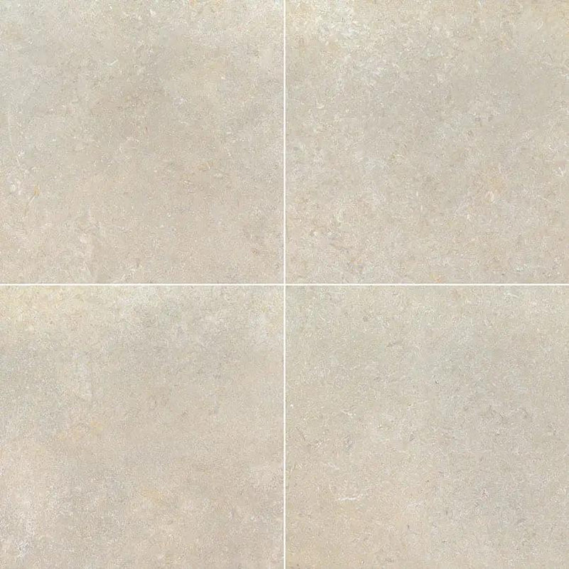 Livingstyle Pearl Matte Limestone Look Porcelain Tiles 24x24 by MSI Surfaces