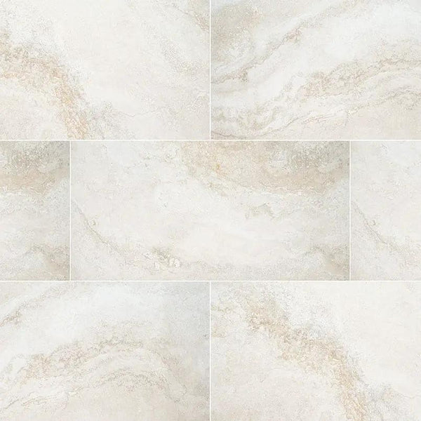 Livingstyle Travertino Matte Travertine Look Porcelain Tiles 18x36