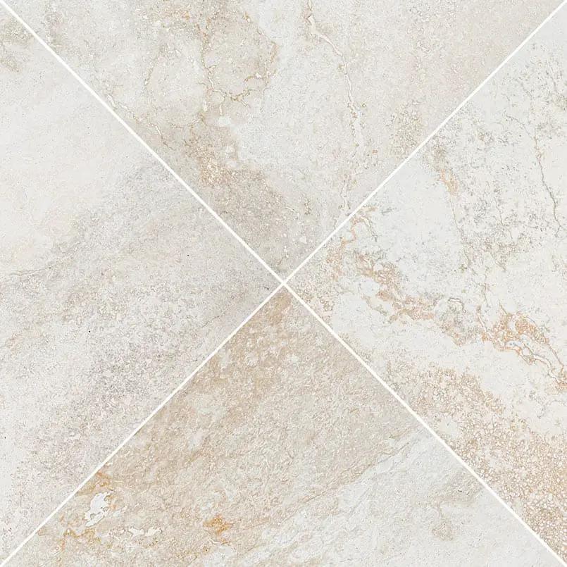 Livingstyle Travertino Matte Travertine Look Porcelain Tiles 18x36 angled view