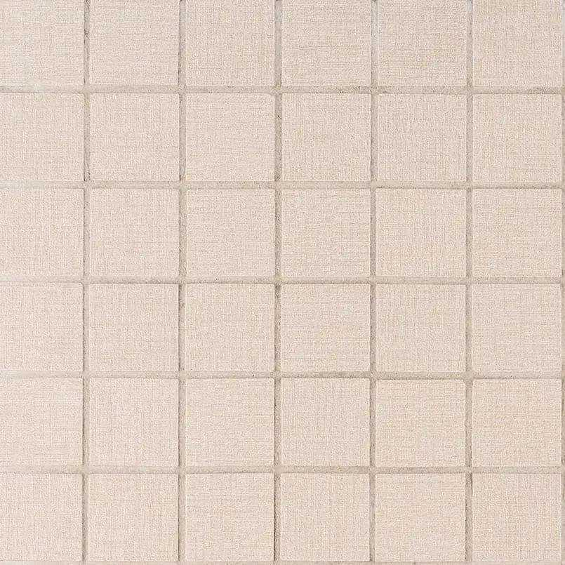 Loft Glacier Matte Fabric Look Porcelain Mosaics 2x2 by MSI Surfaces
