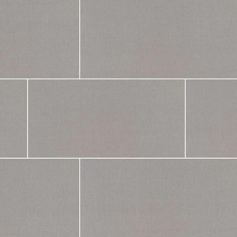 Loft Gris Matte Fabric Look Porcelain Tiles 12x24 close up