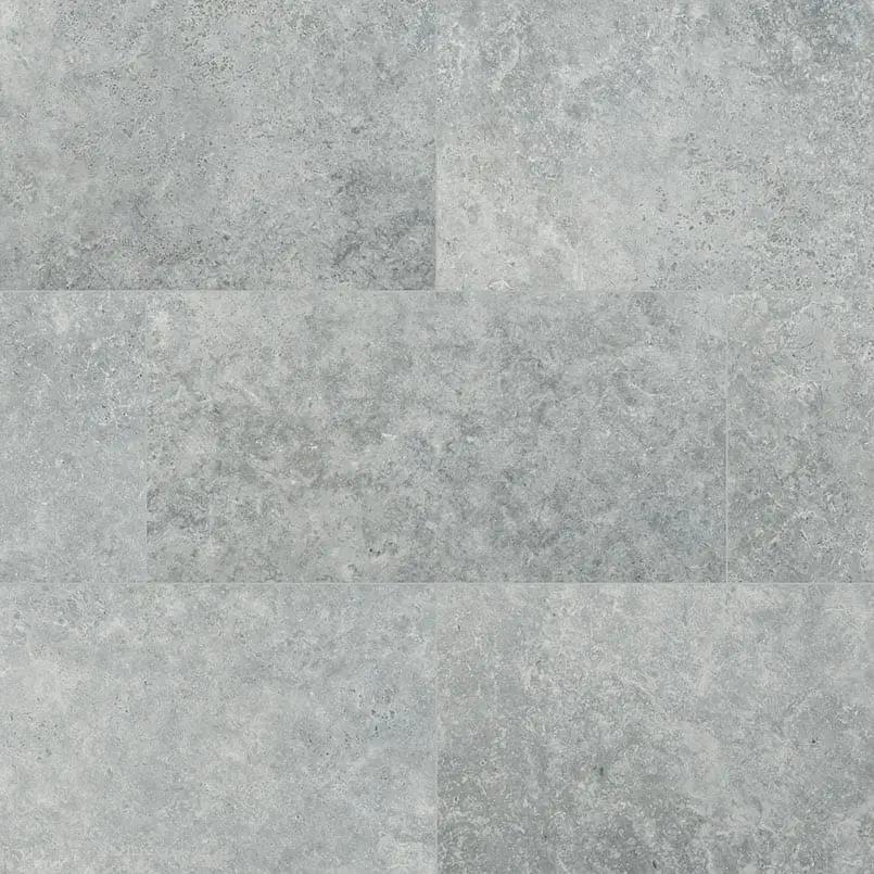 Legions Lunar Silver Matte Porcelain Tiles 24x48 close up