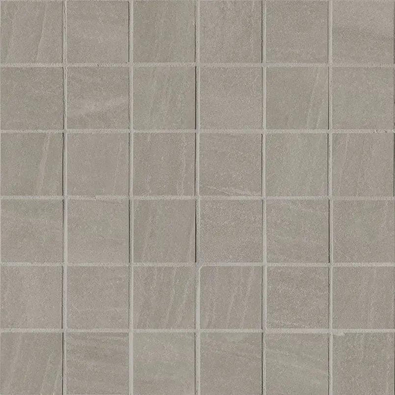 Malahari Greige Lappato Porcelain Mosaics 2x2 close up