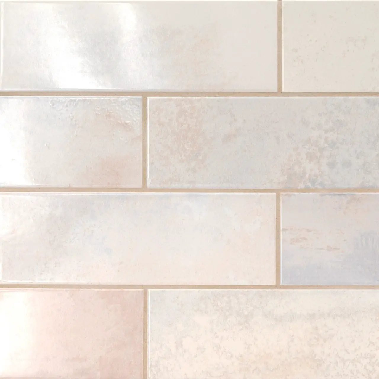 Marza Pearl Subway Tile Glossy Ceramic Mosaics 4x12 by MSI Surfaces