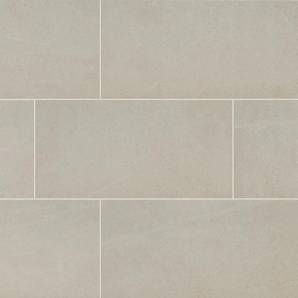 Traktion Maven Ivory Matte Limestone Look Porcelain Tiles 12x24, photo 2 of 5