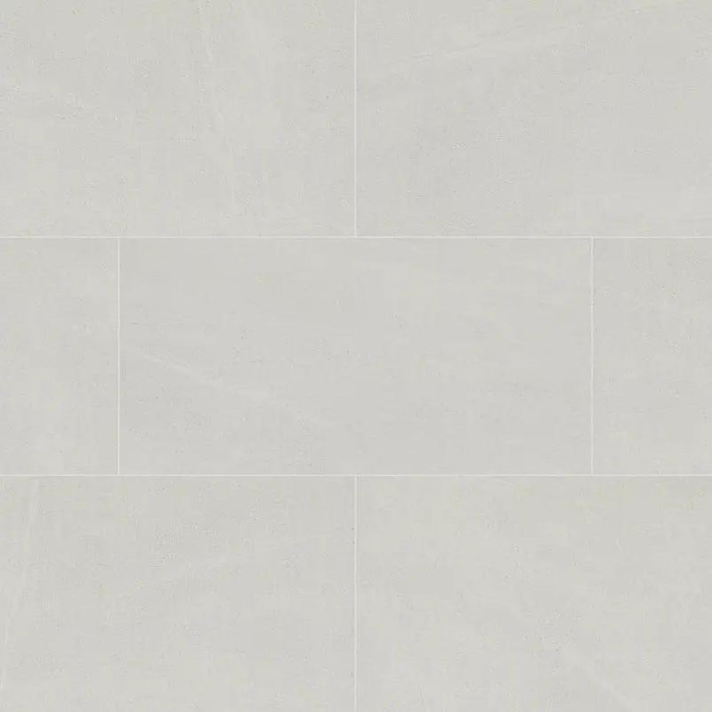 Traktion Maven Talc Matte Limestone Look Porcelain Tiles 12x24 close up