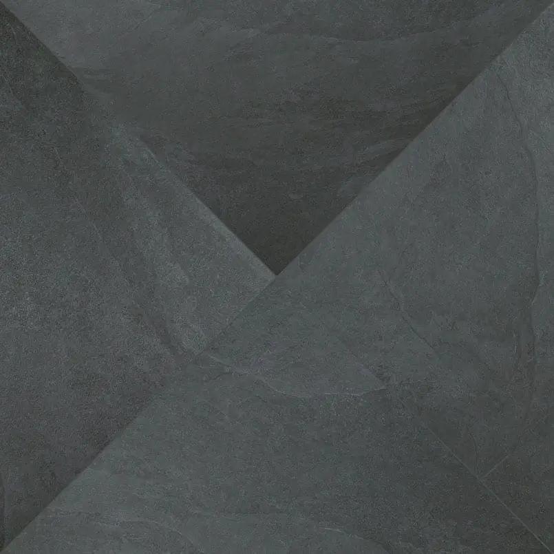 Legions Midnight Montage Matte Porcelain Pavers 24x24 angled view