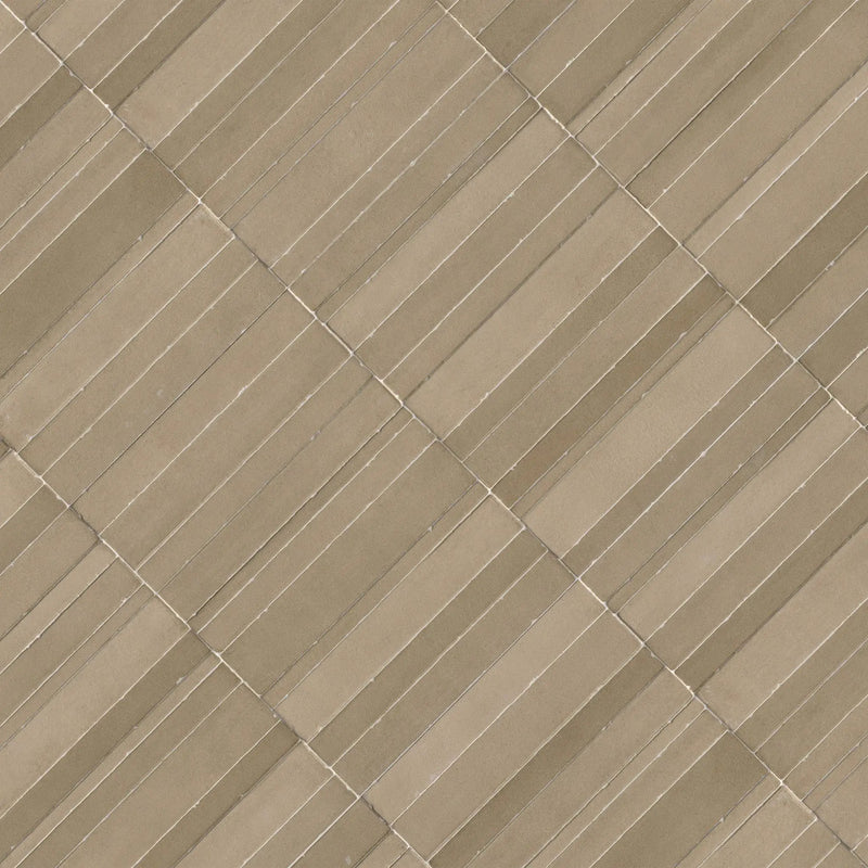 Murcia Clay Origin Matte Ceramic Tiles 16x48 angled view