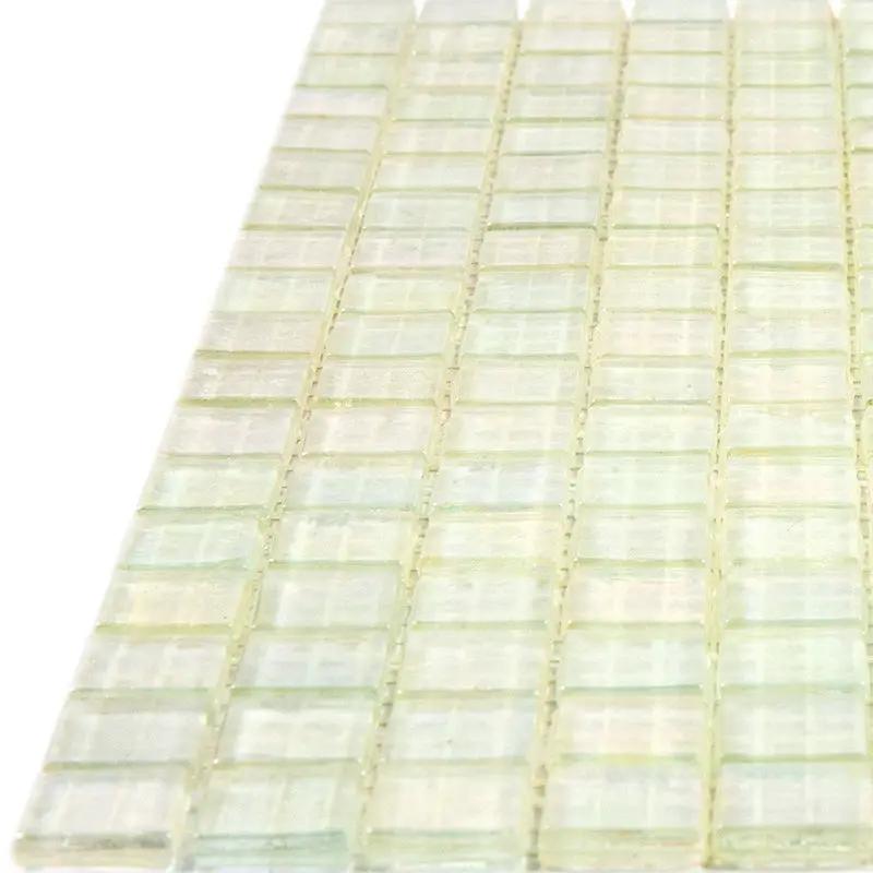 Rainbow White 12x12 Glossy Uniform Square Glass Mosaic Tile (20 pack, 18.69 sq ft/case) by Apollo Tile