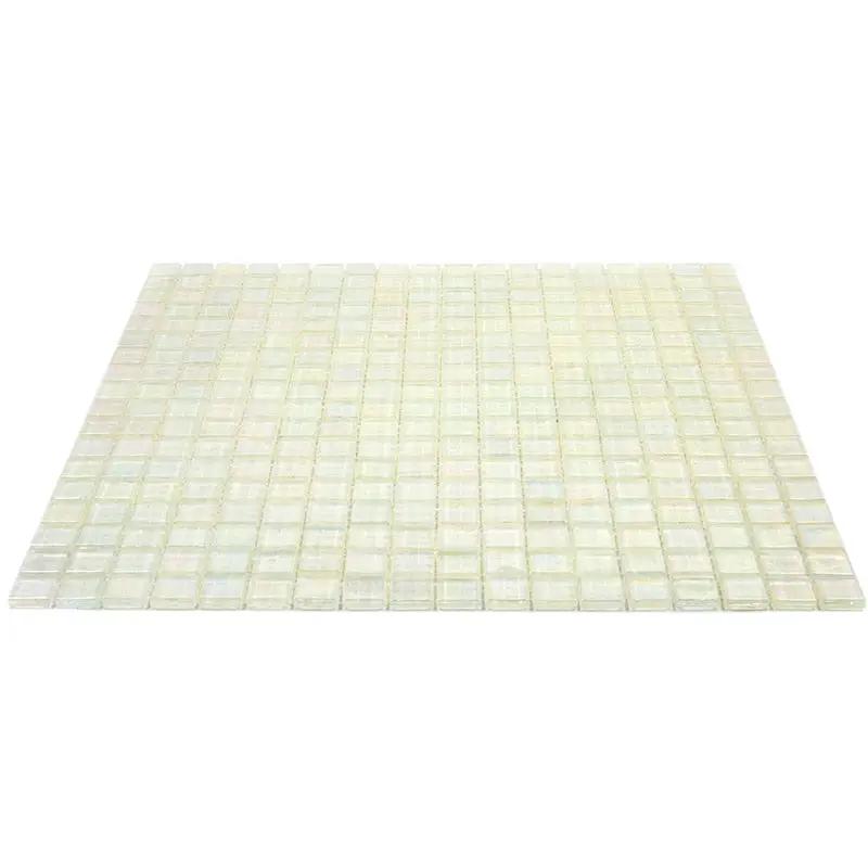 Rainbow White 12x12 Glossy Uniform Square Glass Mosaic Tile (20 pack, 18.69 sq ft/case) by Apollo Tile