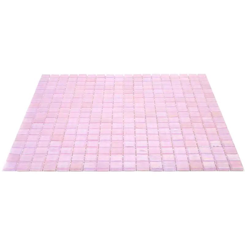 Pale Pink 12x12 Glossy Uniform Square Glass Mosaic Tile (20 pack, 18.69 sq ft/case) by Apollo Tile