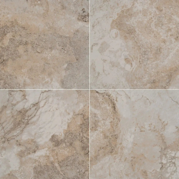 Napa Beige Matte Travertine Look Ceramic Tiles 12x12