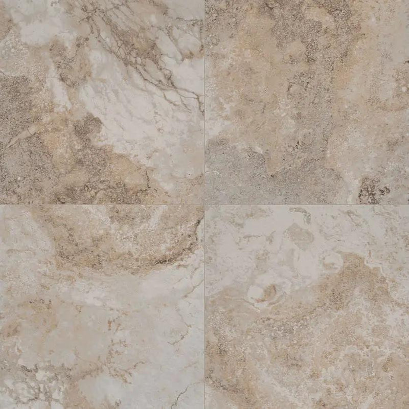 Napa Beige Matte Travertine Look Ceramic Tiles 12x12 by MSI Surfaces