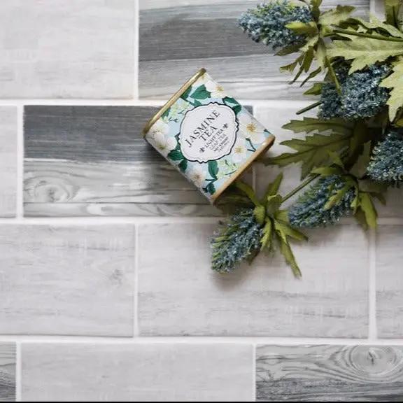 Gray Beige 12x12 Matte Brick Recycled Glass Mosaic Tile (10 pack, 9.18 sq ft/case) by Apollo Tile