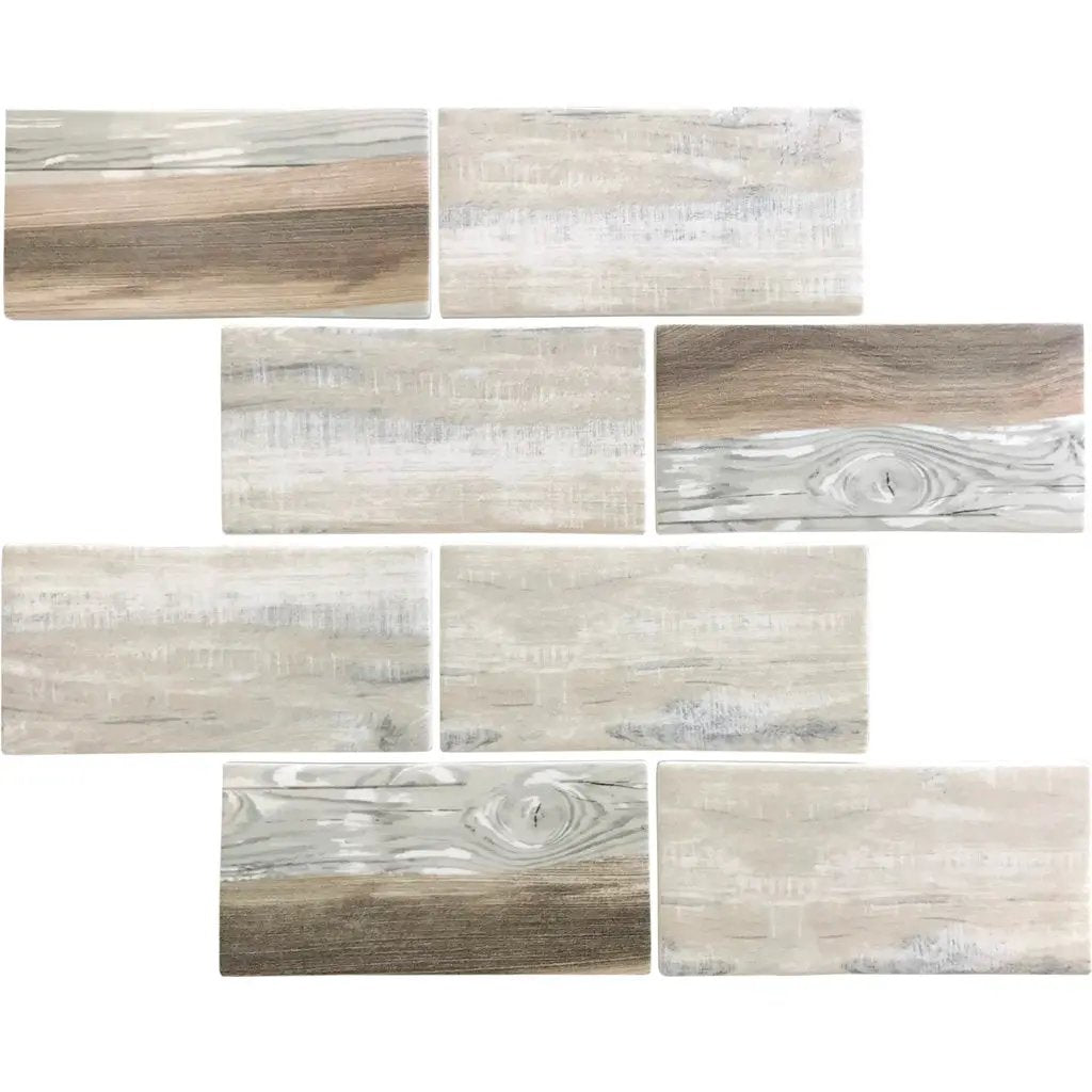Beige 12x12 Matte Brick Recycled Glass Mosaic Tile (10 pack, 9.18 sq ft/case) by Apollo Tile