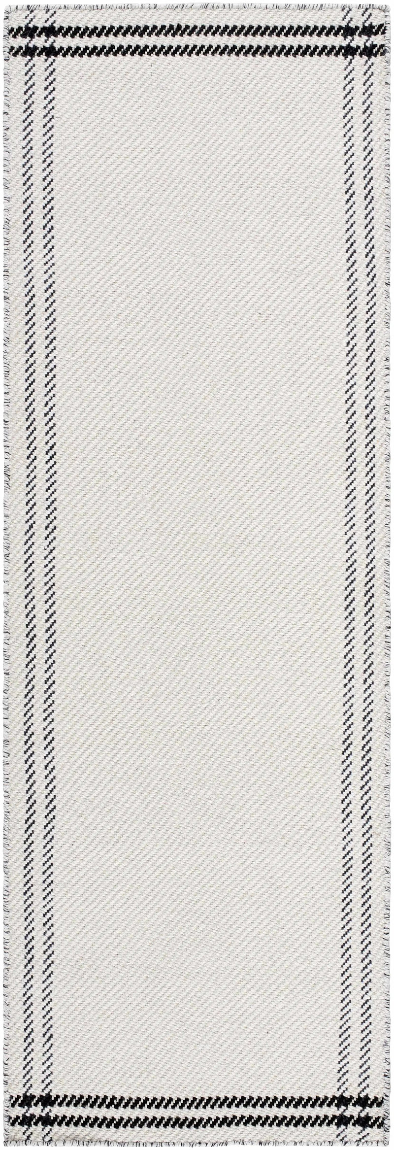 Nimue Cream & Blue Bordered Area Rug - Clearance by Boutique Rugs
