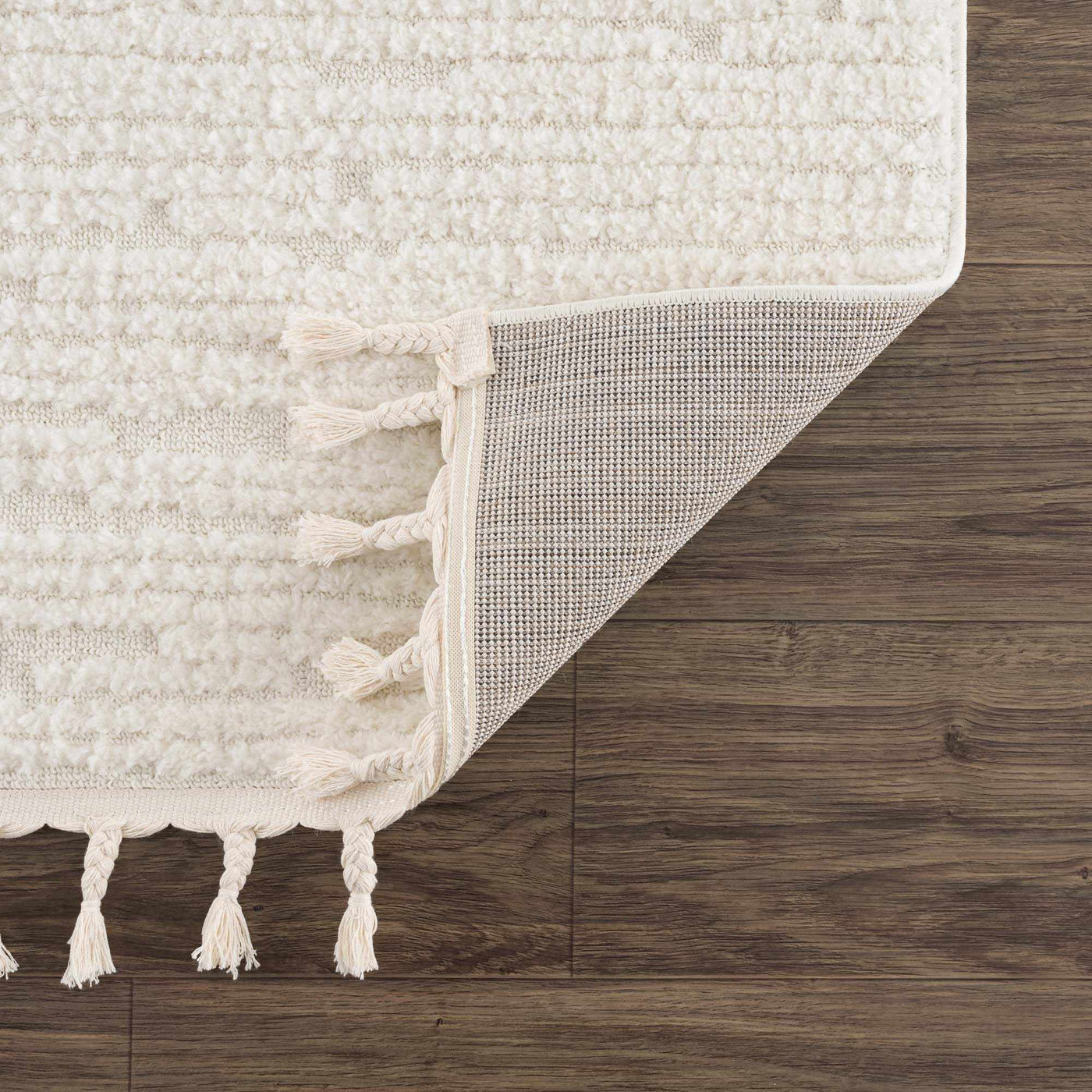 Kulu Textured Area Rug with Tassels by Boutique Rugs