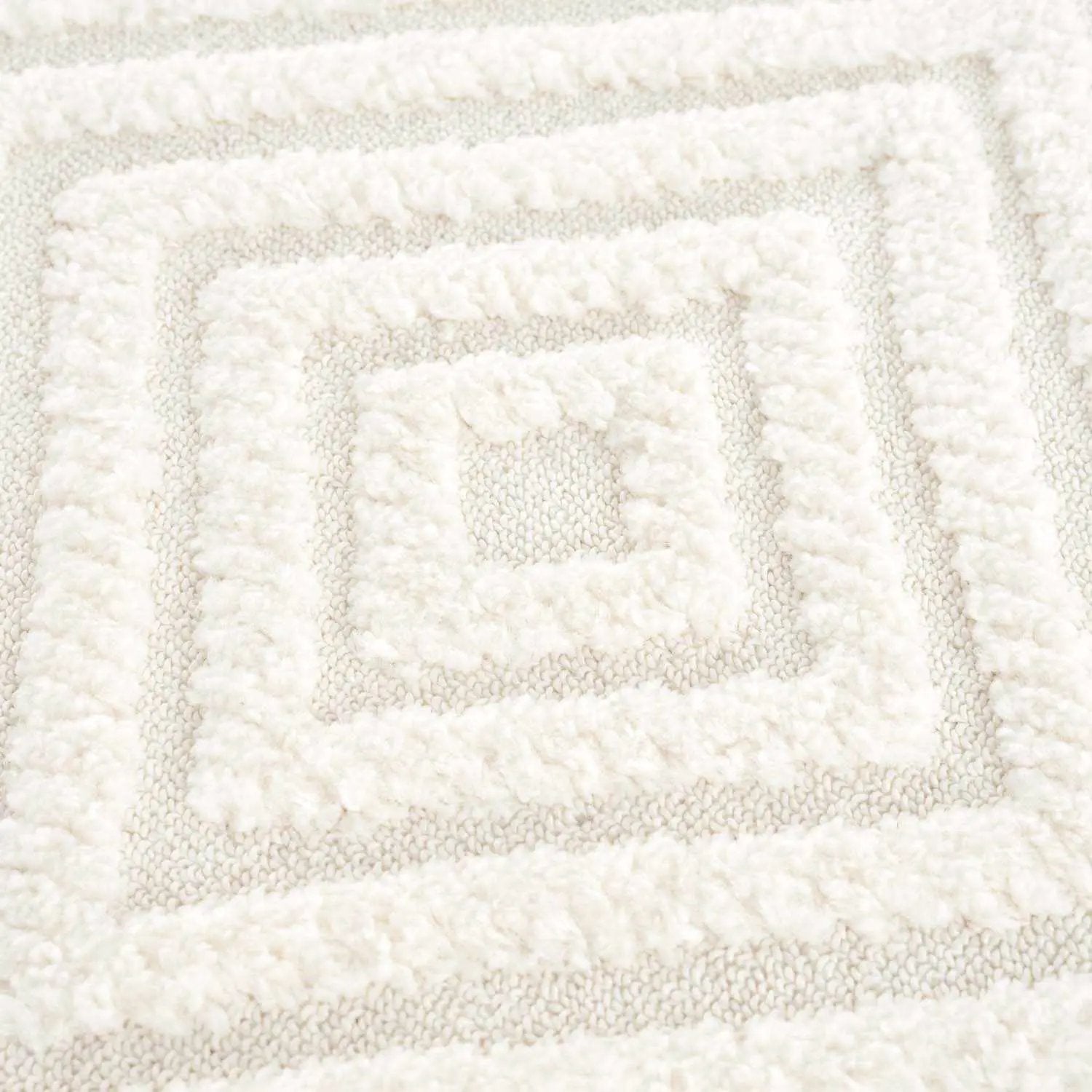 Manyas 3D Bone Area Rug with Tassels - Clearance by Boutique Rugs