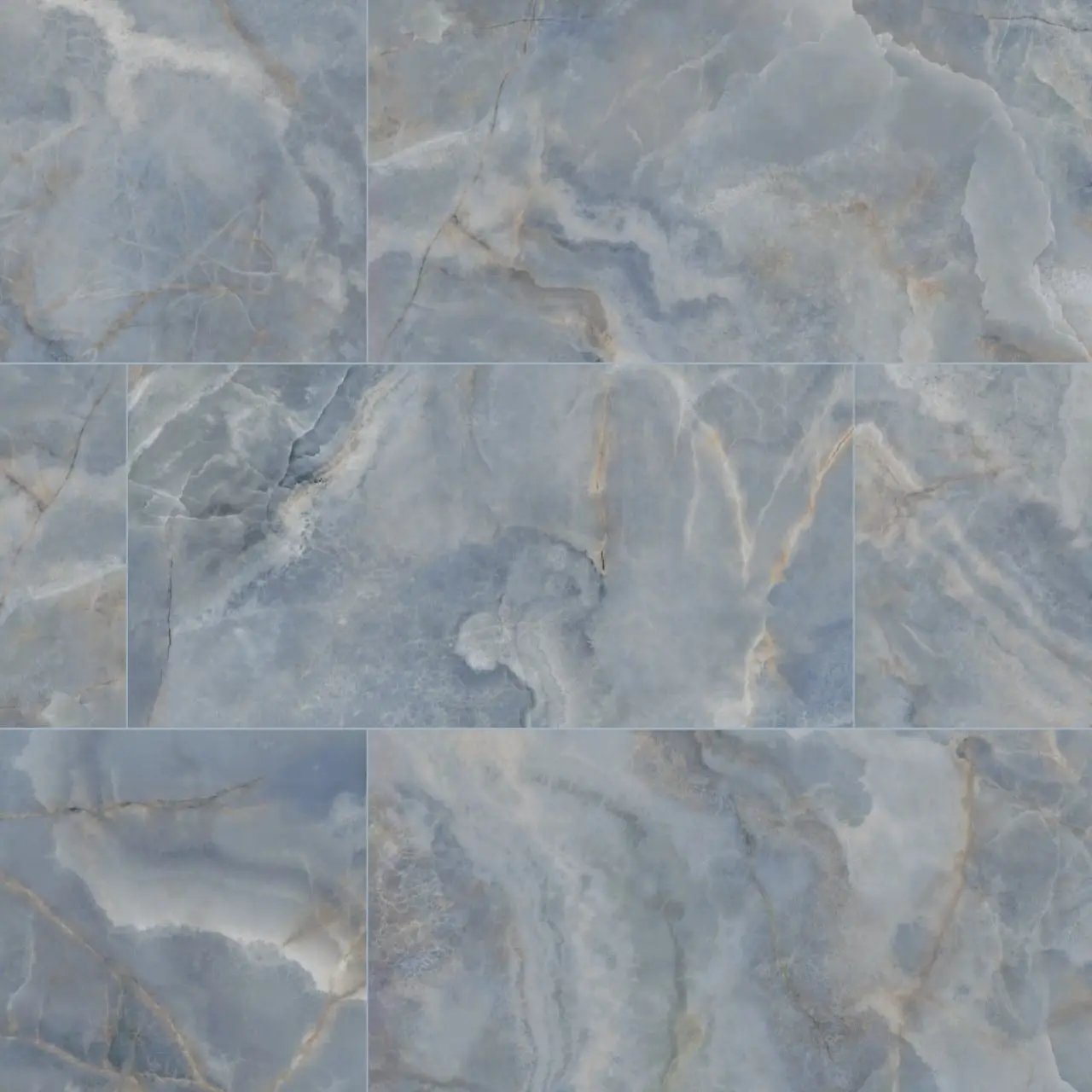 Exotika Oceano Polished Marble Look Porcelain Tiles 24x48 close up