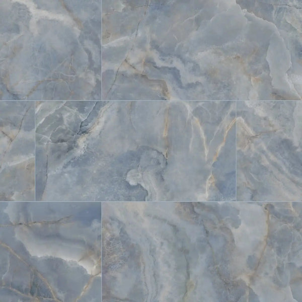 Exotika Oceano Polished Marble Look Porcelain Tiles 24x48