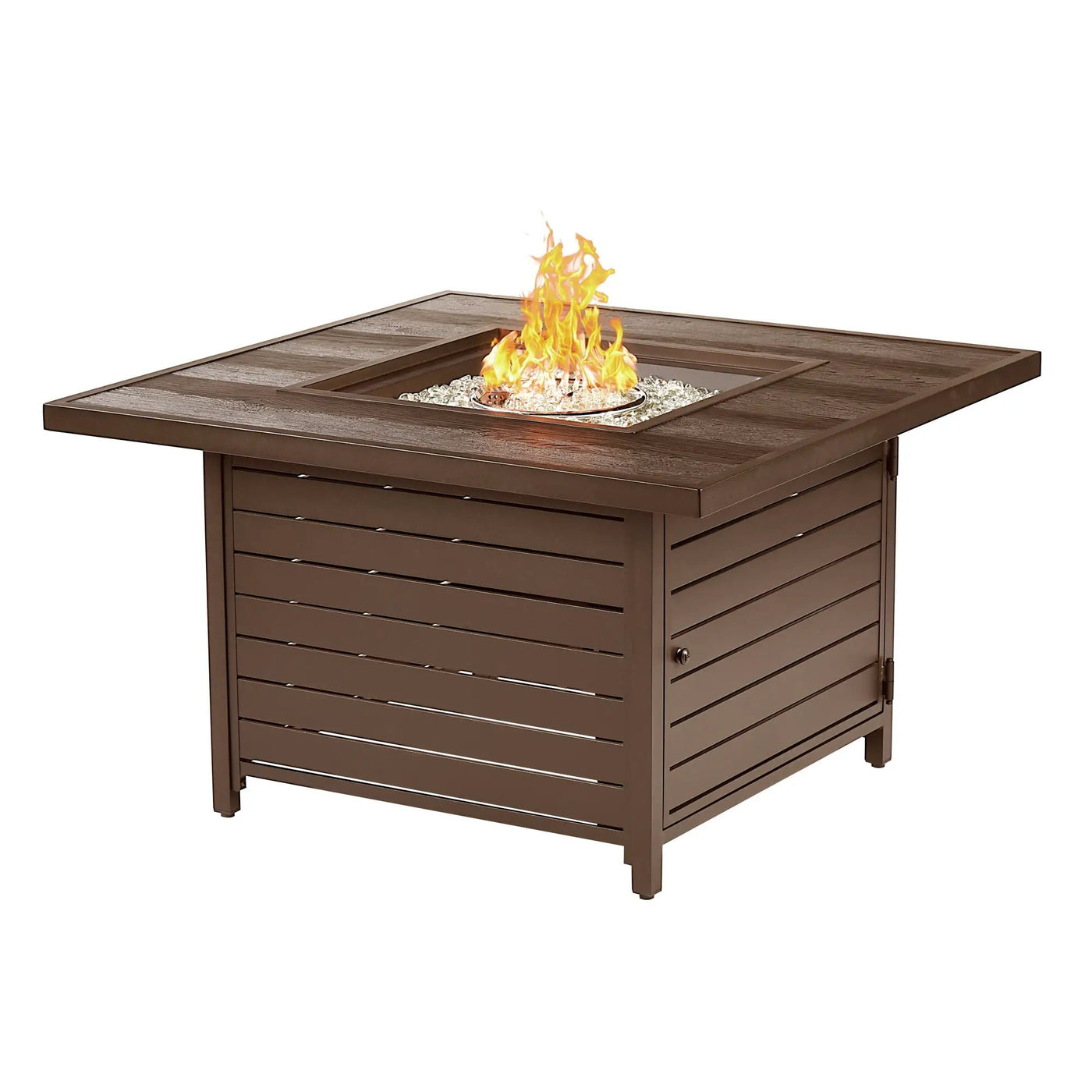 Aluminum 42-in Square Propane Fire Table with Beads, Covers and Lid by Sharicks