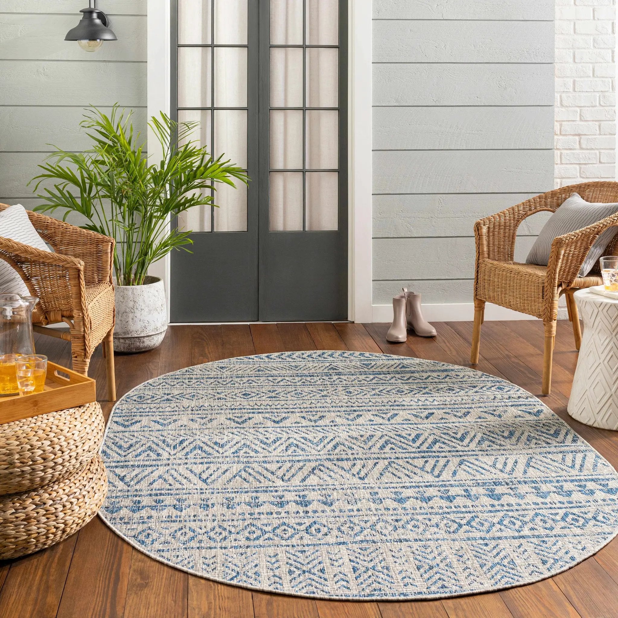 Novato All Over Pattern Performance Outdoor Rug by Boutique Rugs