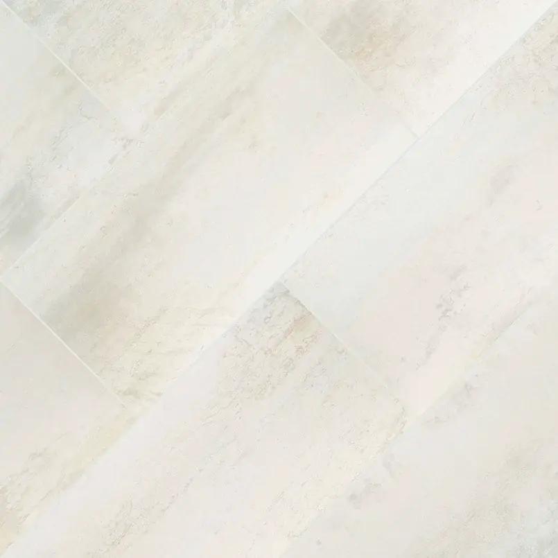 Oxide Blanc Matte Bullnose Porcelain Moldings 3x18 angled view