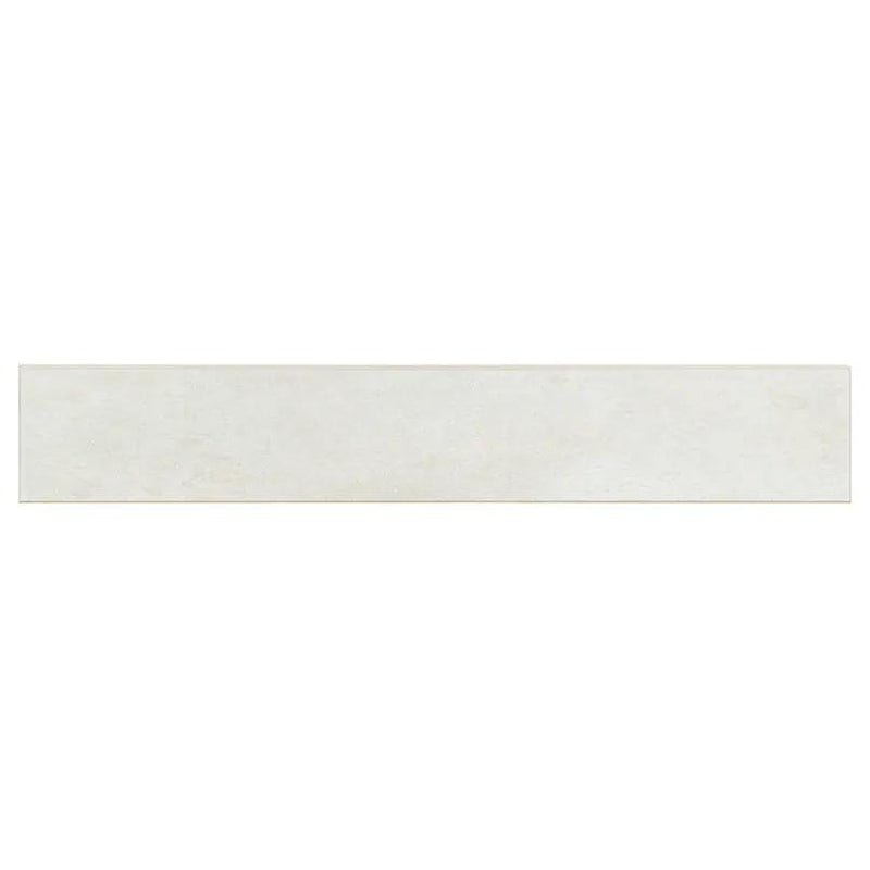 Oxide Blanc Matte Bullnose Porcelain Moldings 3x18 close up