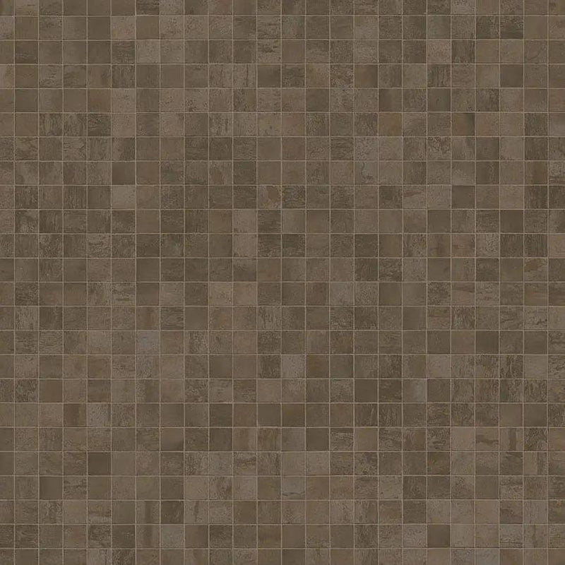 Oxide Copper Matte Porcelain Mosaics 2x2 close up