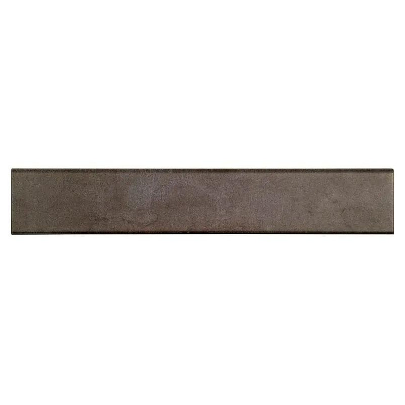 Oxide Iron Matte Bullnose Porcelain Moldings 3x18 close up