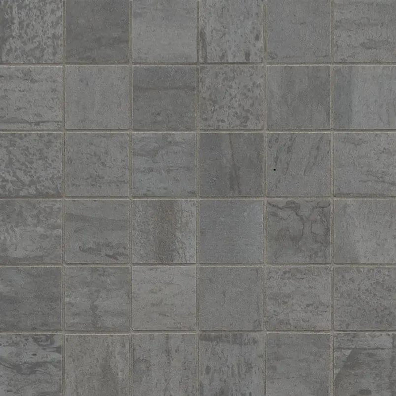 Oxide Magnetite Matte Porcelain Mosaics 2x2 close up
