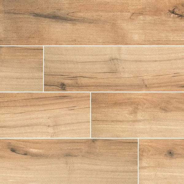 Palmetto Cognac Matte Porcelain Tiles 6x36