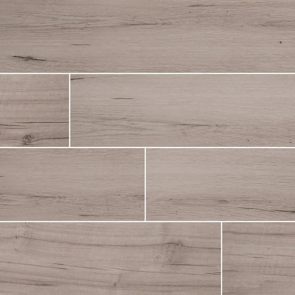 Palmetto Fog Matte Porcelain Tiles 6x36