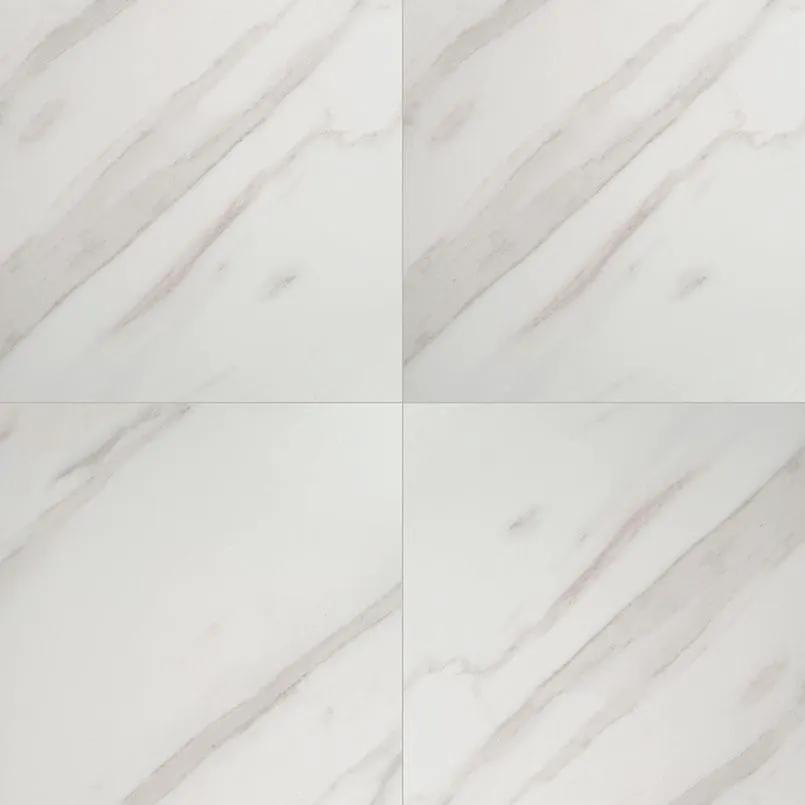 Pietra Calacatta Polished Marble Look Porcelain Tiles 24x24 by MSI Surfaces