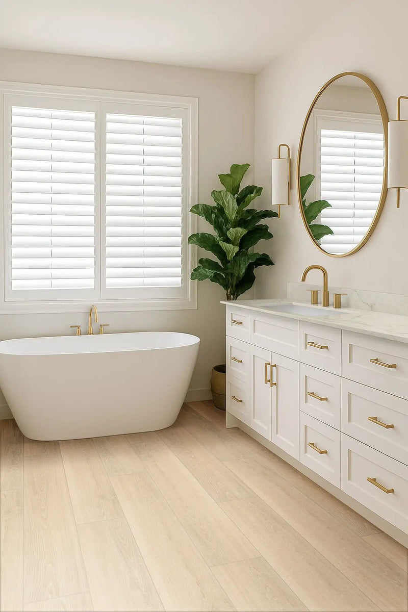 Placero Oak Matte Wood Look Porcelain Tiles 10x60 in a finished room